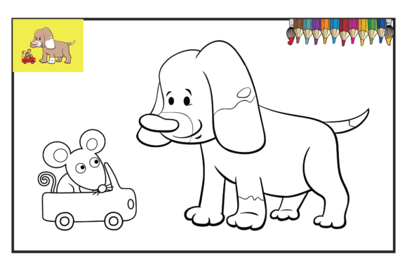 Coloring Book Animals SVG
