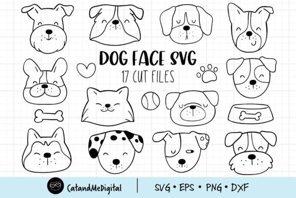 Dog Face Svg