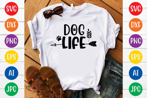 Dog Life Svg Design