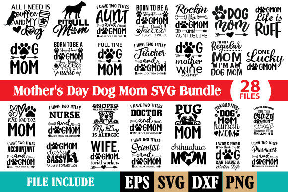 Dog Mom SVG Bundle
