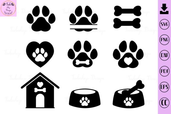 Embroidery Design Review: Dog Paw, Dog Bone, Svg